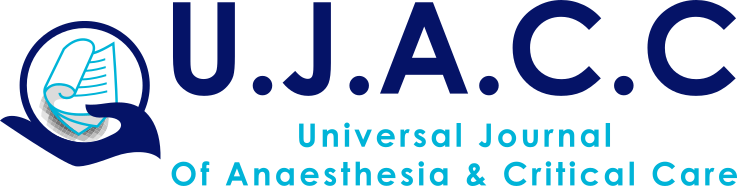 Universal Journal of Anaesthesia and Critical Care